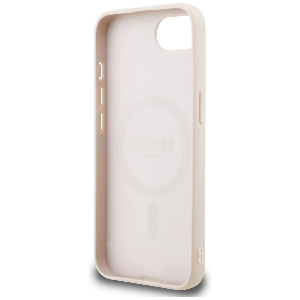 Guess 4G Small 4G and Classic MagSafe Dėklas skirtas iPhone 16e - Rožinis 6