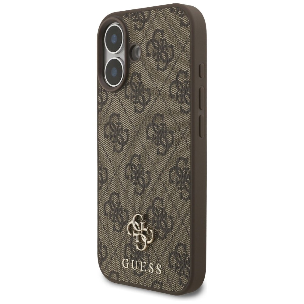 iPhone 17 Guess 4G Small Classic Logo MagSafe dėklas – rudas 1