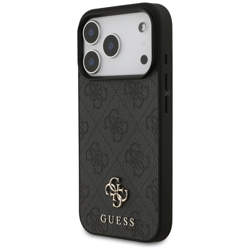 iPhone 17 Pro Guess 4G Small Classic Logo MagSafe dėklas – juodas 1 iPhone 17 Pro Guess 4G Small Classic Logo MagSafe dėklas – juodas 1
