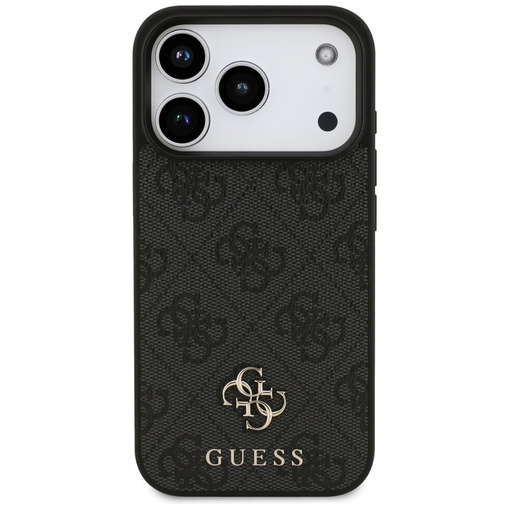 iPhone 17 Pro Guess 4G Small Classic Logo MagSafe dėklas – juodas 2 iPhone 17 Pro Guess 4G Small Classic Logo MagSafe dėklas – juodas 2