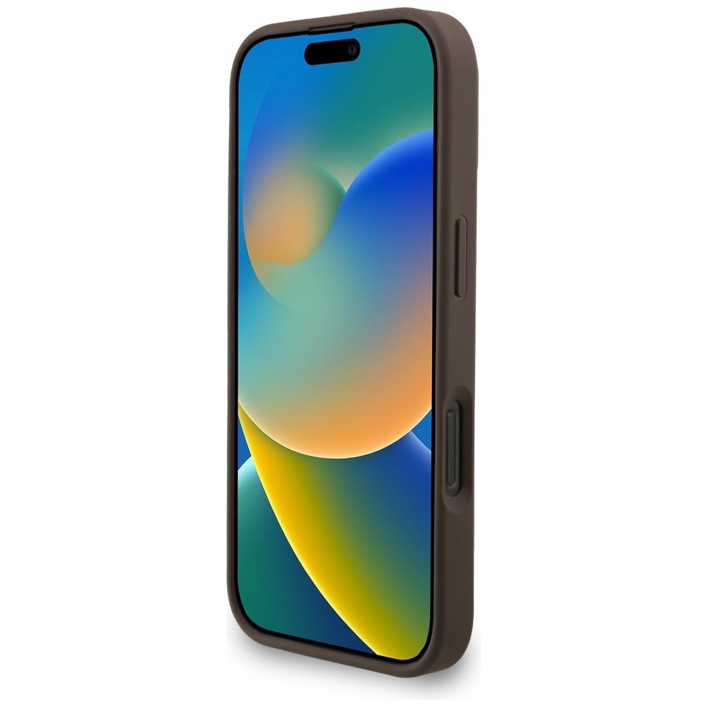 iPhone 16 Pro Max Guess 4G Strap Classic Logo dėklas – rudas 4 iPhone 16 Pro Max Guess 4G Strap Classic Logo dėklas – rudas 4