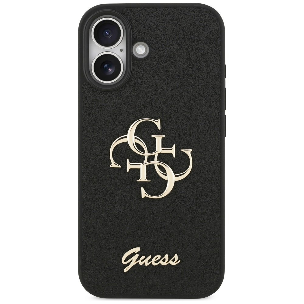 iPhone 17 dėklas Guess 4G Strap su Classic Logo – juodas 2