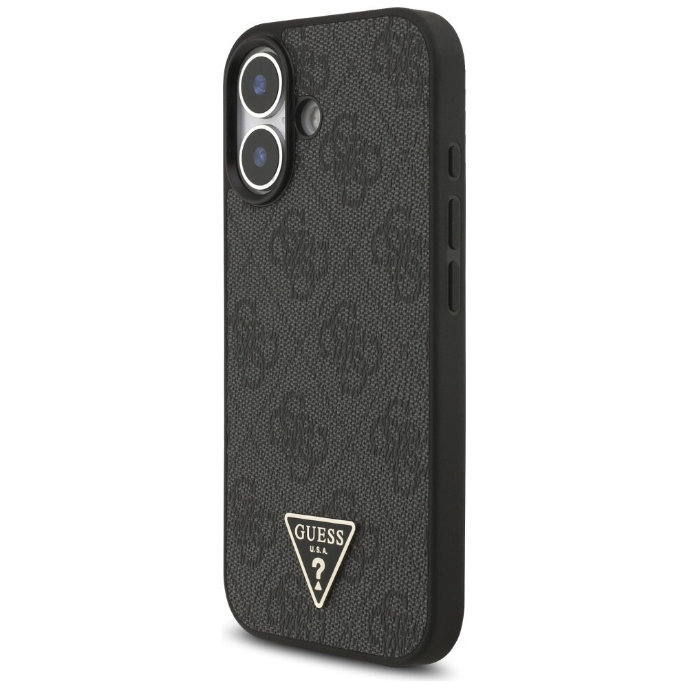 iPhone 17 Guess 4G Strap Triangle Logo MagSafe dėklas – juodas 2