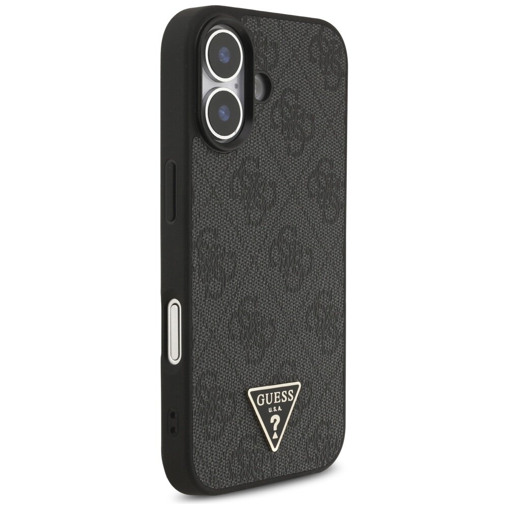 iPhone 17 Guess 4G Strap Triangle Logo MagSafe dėklas – juodas 3