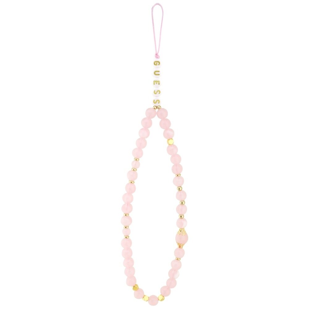 iPhone 17 Pro Max Guess 4G Strap Triangle Logo MagSafe dėklas – rožinis 1