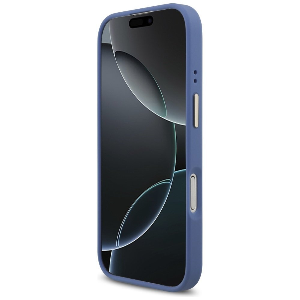 iPhone 17 Guess 4G Strass Logo & Big Strap Metal Buttons MagSafe dėklas – mėlynas 4 iPhone 17 Guess 4G Strass Logo & Big Strap Metal Buttons MagSafe dėklas – mėlynas 4