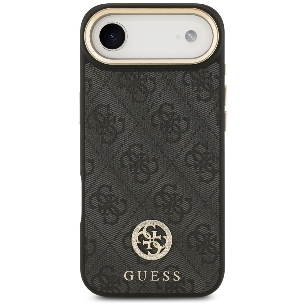 iPhone Air Guess 4G Strass Logo & Big Strap Metal Buttons MagSafe dėklas – juodas 2 iPhone Air Guess 4G Strass Logo & Big Strap Metal Buttons MagSafe dėklas – juodas 2