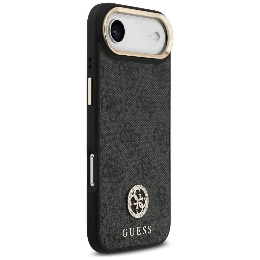 iPhone Air Guess 4G Strass Logo & Big Strap Metal Buttons MagSafe dėklas – juodas 3