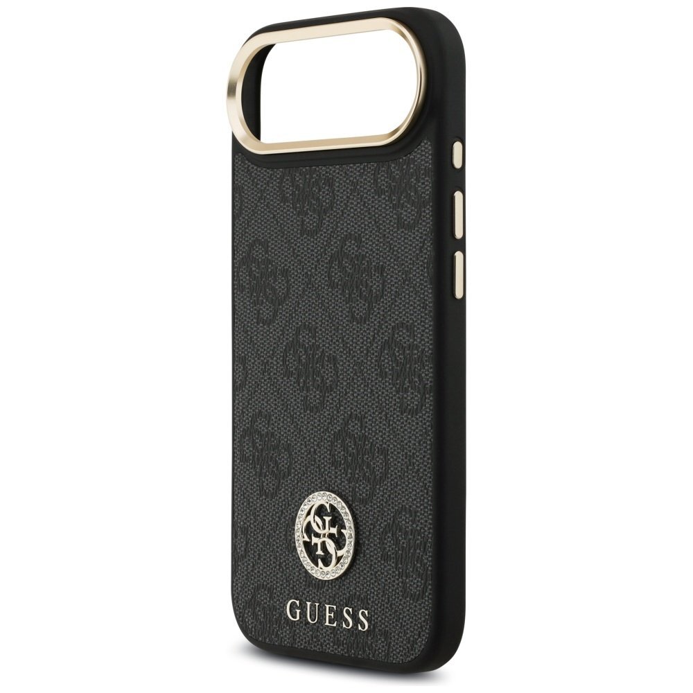 iPhone Air Guess 4G Strass Logo & Big Strap Metal Buttons MagSafe dėklas – juodas 5 iPhone Air Guess 4G Strass Logo & Big Strap Metal Buttons MagSafe dėklas – juodas 5