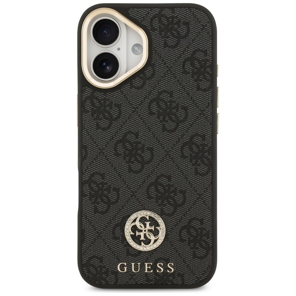 iPhone 17 dėklas Guess 4G Strass Logo, MagSafe – juodas 2