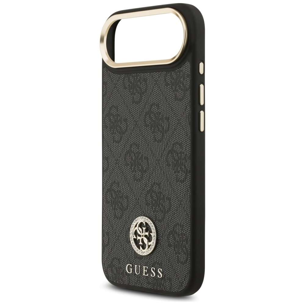 iPhone Air Guess 4G Strass Logo MagSafe dėklas – juodas 5