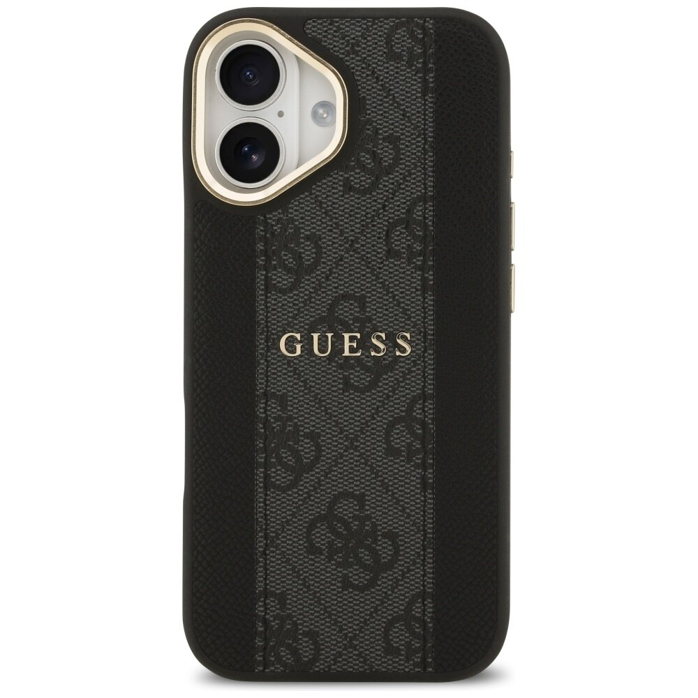 iPhone 17 Guess 4G Stripe MagSafe dėklas – juodas 2 iPhone 17 Guess 4G Stripe MagSafe dėklas – juodas 2