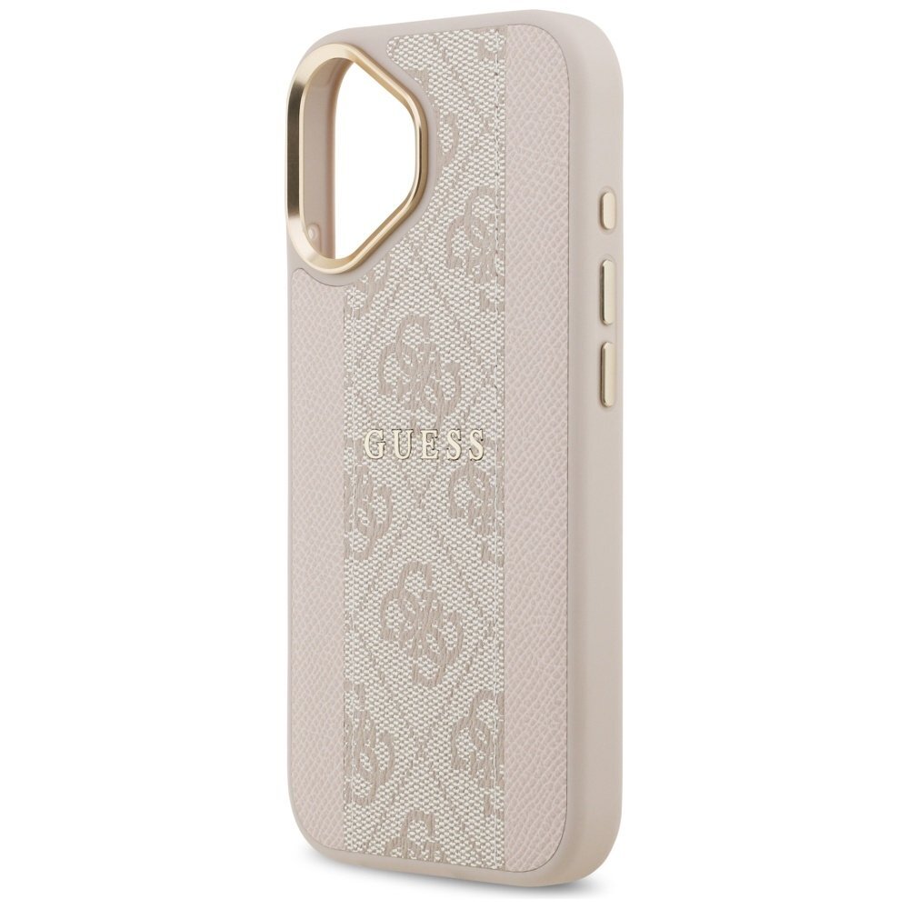iPhone 17 Guess 4G Stripe MagSafe dėklas – rožinis 5 iPhone 17 Guess 4G Stripe MagSafe dėklas – rožinis 5