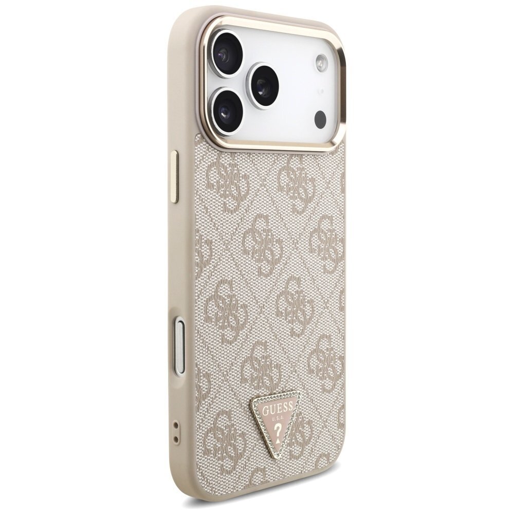 iPhone 17 Pro Max dėklas Guess 4G Triangle Logo, MagSafe – rožinis auksas 3 iPhone 17 Pro Max dėklas Guess 4G Triangle Logo, MagSafe – rožinis auksas 3