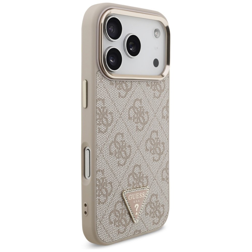 iPhone 17 Pro dėklas Guess 4G Triangle Logo, MagSafe – rožinis auksas 3 iPhone 17 Pro dėklas Guess 4G Triangle Logo, MagSafe – rožinis auksas 3