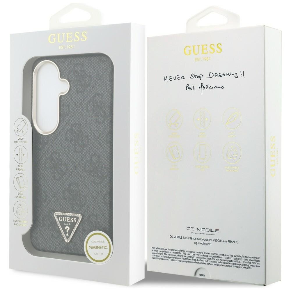 Samsung Galaxy S26+ Guess 4G Triangle Logo MagSafe dėklas – juodas 7