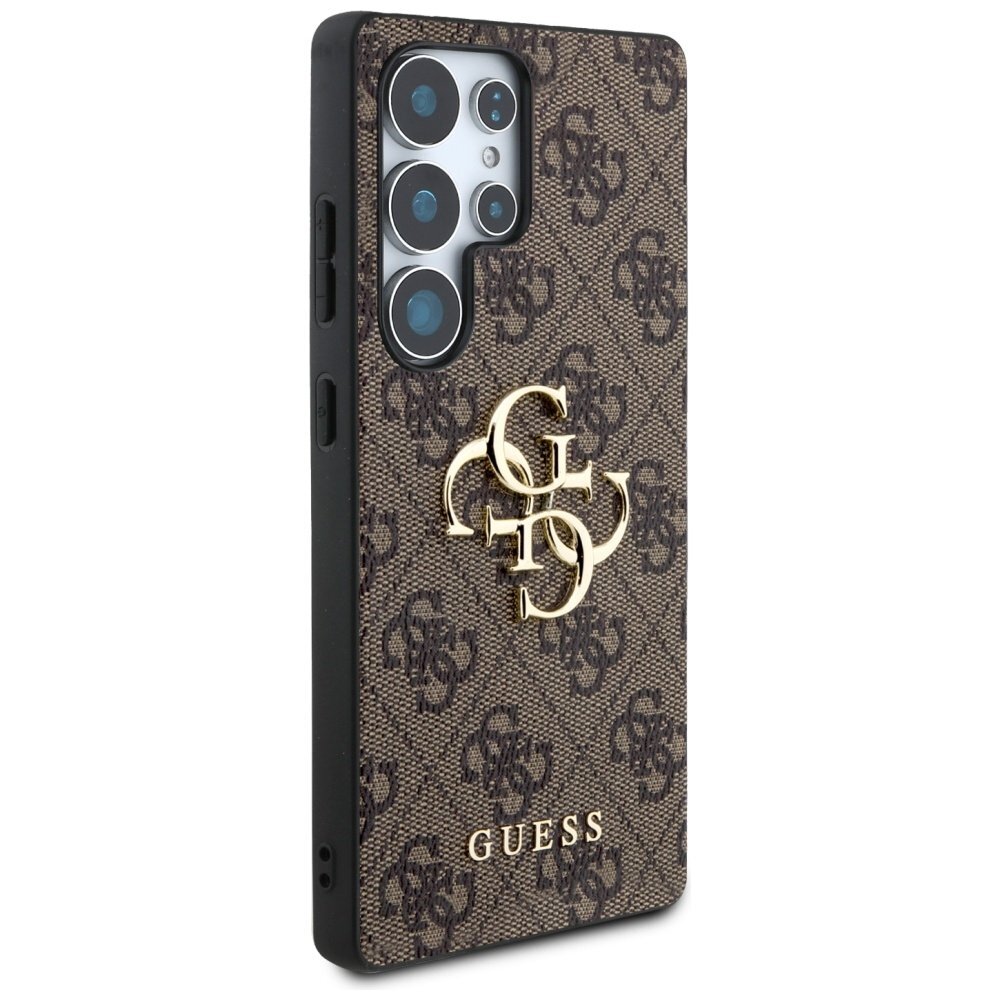 Samsung Galaxy S25 Ultra Guess Big 4G Classic Logo dėklas – rudas 3