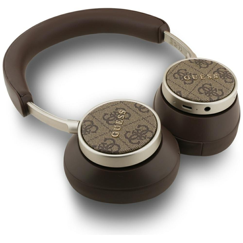 Belaidės ausinės Guess Bluetooth 4G Classic Logo On-Ear – rudos 2