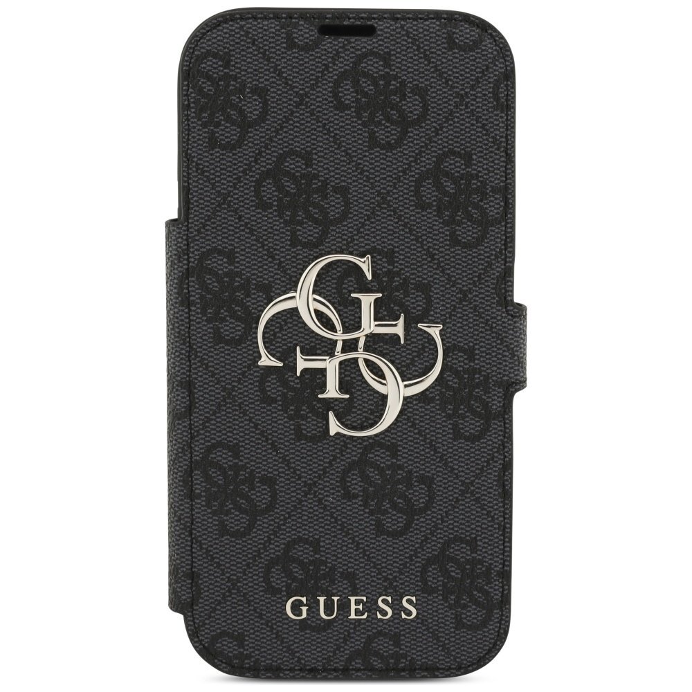 iPhone 17 Pro Guess Book 4G Metal Logo dėklas – juodas 2 iPhone 17 Pro Guess Book 4G Metal Logo dėklas – juodas 2