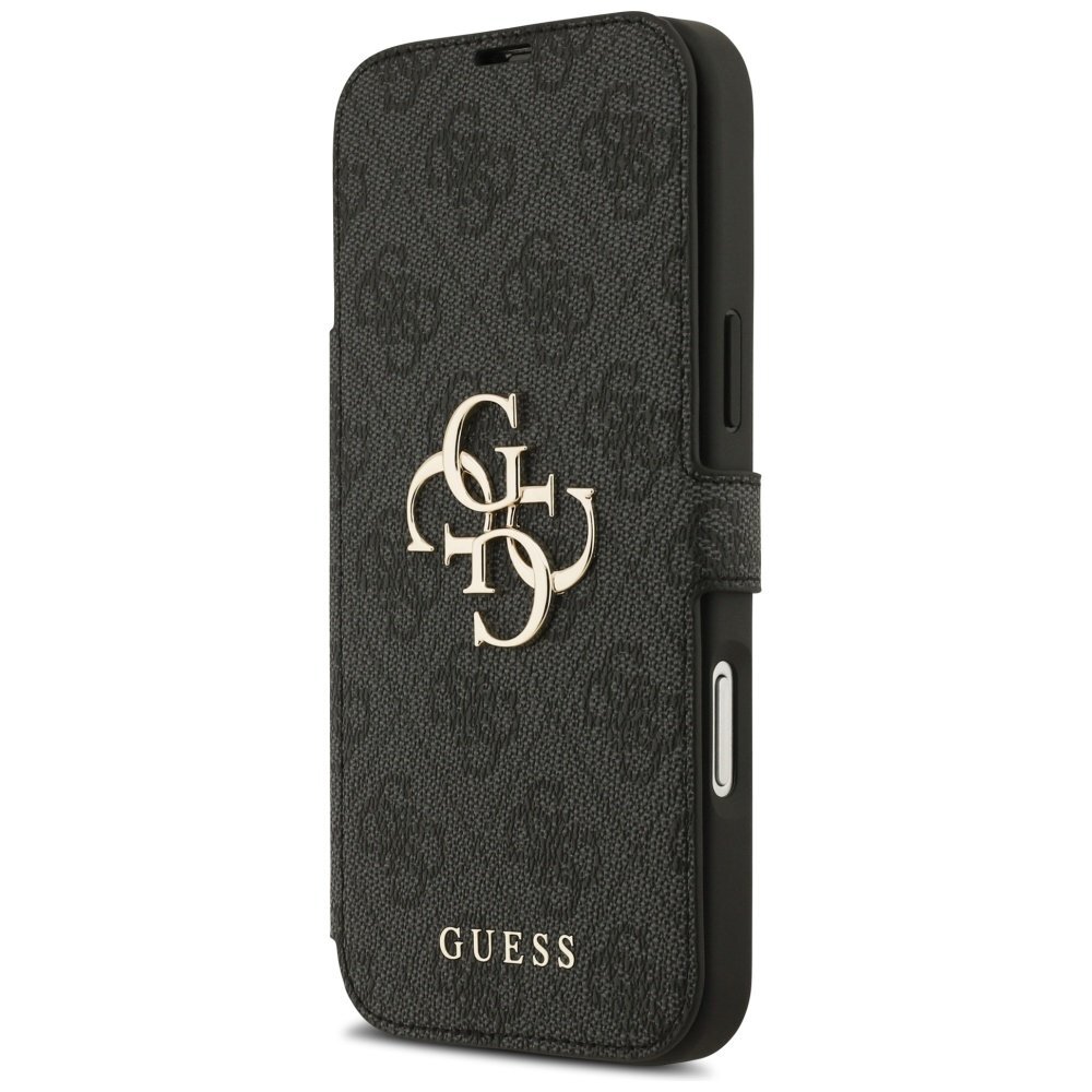 iPhone 17 Pro Max dėklas Guess Book 4G Metal Logo – juodas 1