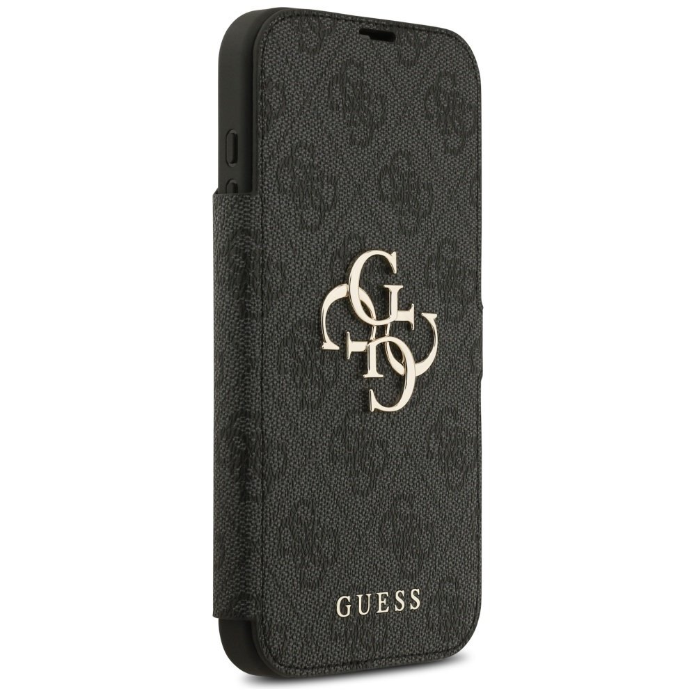 iPhone 17 Pro Max dėklas Guess Book 4G Metal Logo – juodas 3