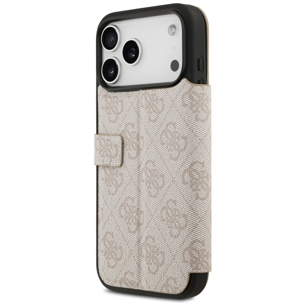 iPhone 17 Pro Max dėklas Guess Book 4G Metal Logo – rožinis 4 iPhone 17 Pro Max dėklas Guess Book 4G Metal Logo – rožinis 4