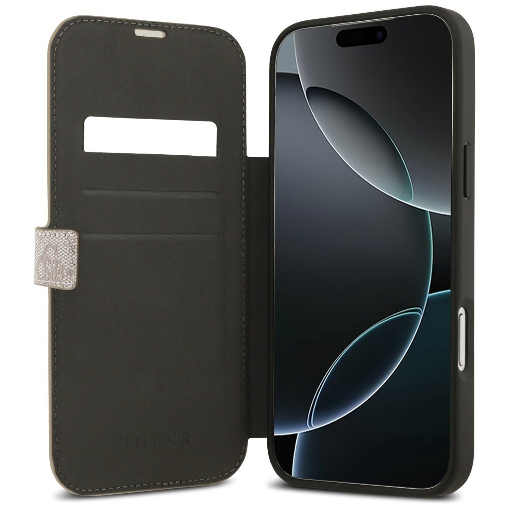 iPhone 17 Pro Max dėklas Guess Book 4G Metal Logo – rožinis 5 iPhone 17 Pro Max dėklas Guess Book 4G Metal Logo – rožinis 5