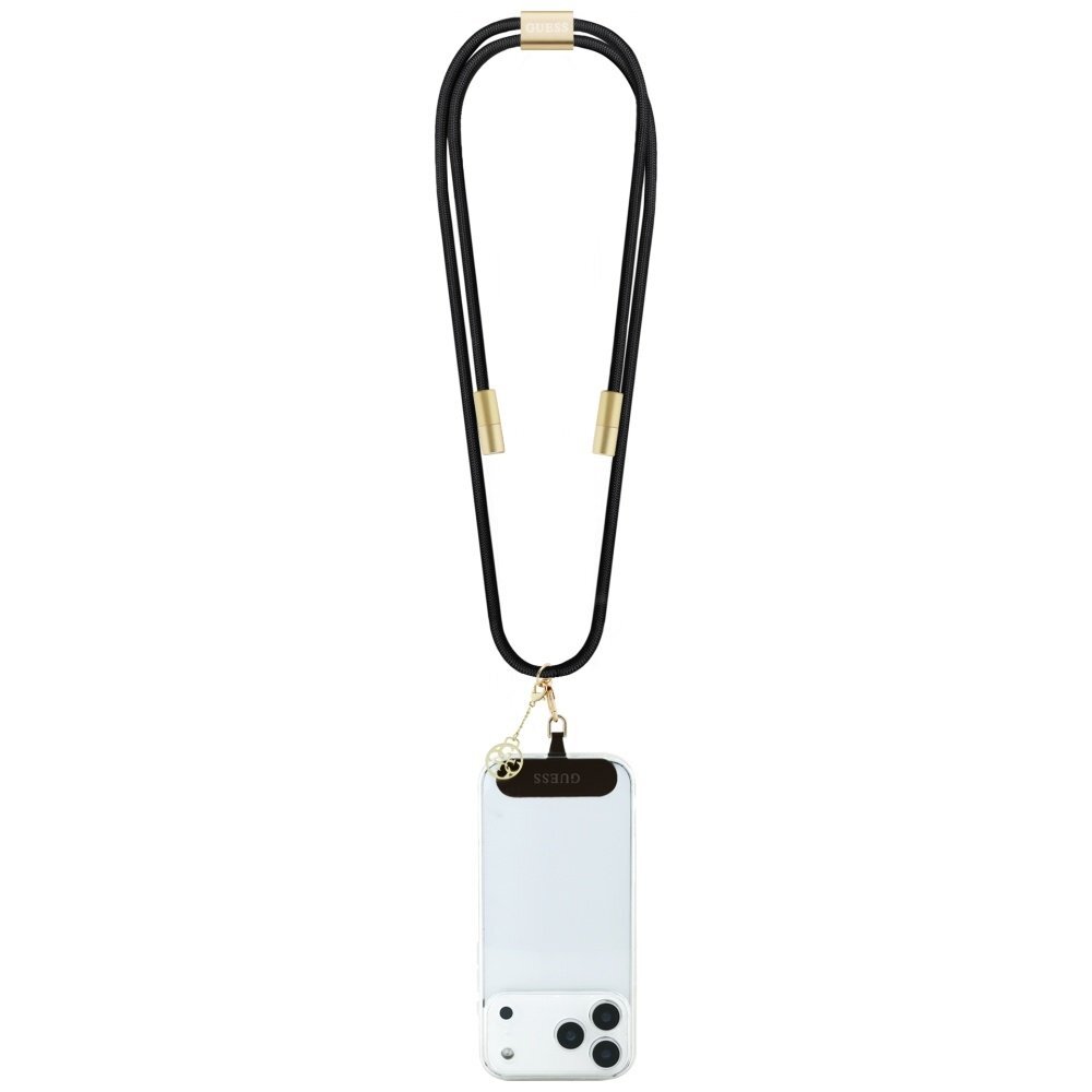Krovimo kabelis Guess CBDY 4G Charm USB-C / USB-C 150 cm – juodas 1