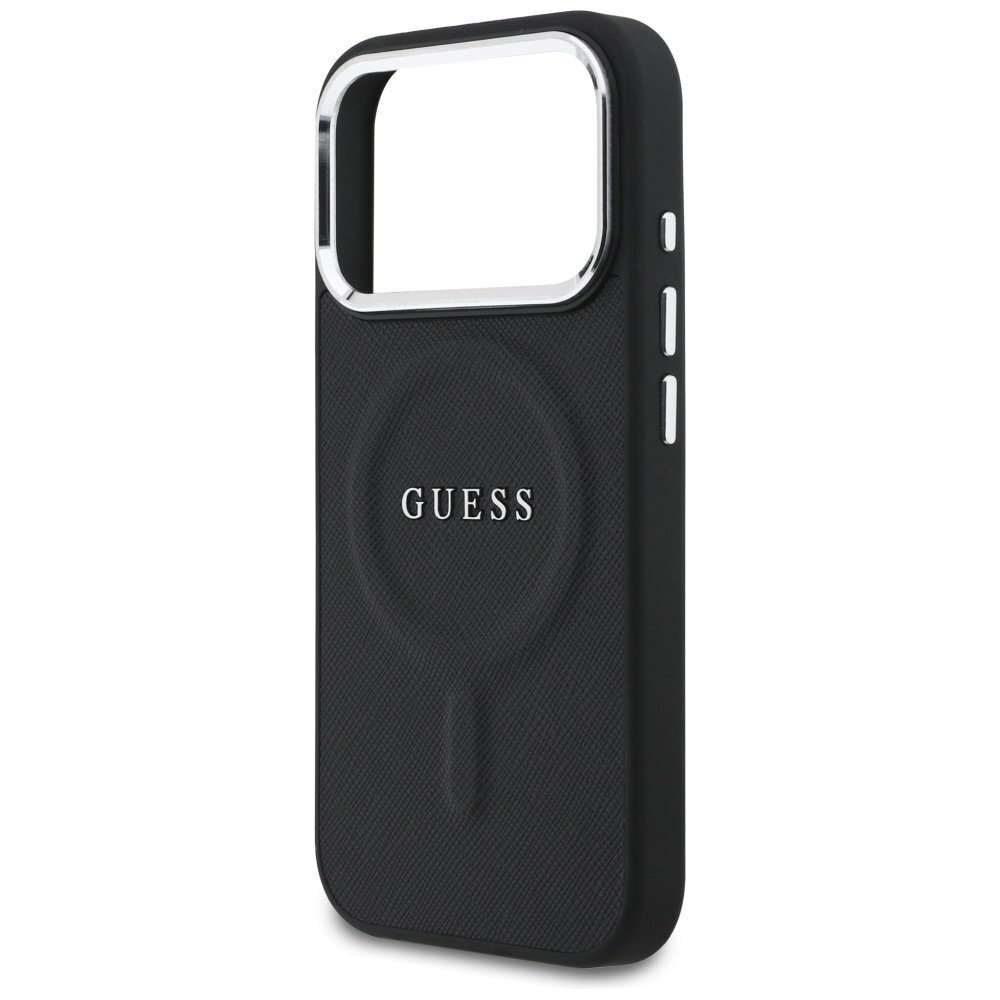 iPhone 17 Pro Guess Classic Logo MagSafe dėklas – juodas 5 iPhone 17 Pro Guess Classic Logo MagSafe dėklas – juodas 5