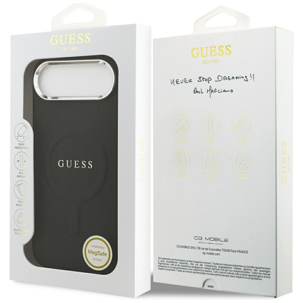 iPhone Air Guess Classic Logo MagSafe dėklas – juodas 7 iPhone Air Guess Classic Logo MagSafe dėklas – juodas 7