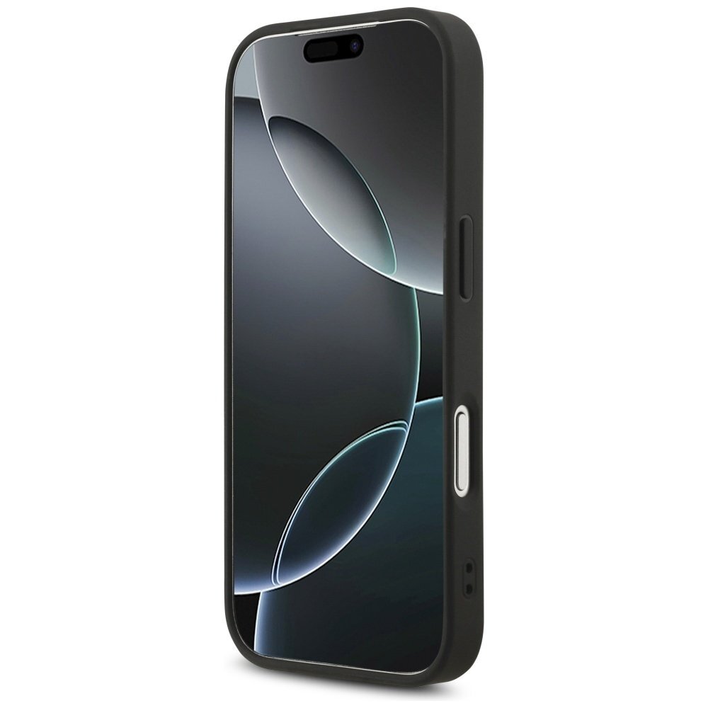 iPhone 17 Pro dėklas Guess Fixed Glitter Big 4G – juodas 4