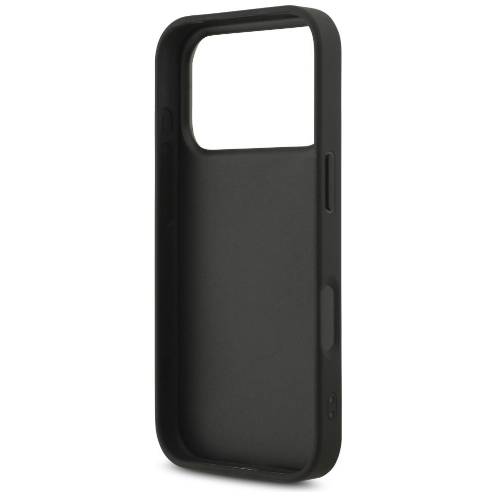 iPhone 17 Pro dėklas Guess Fixed Glitter Big 4G – juodas 6