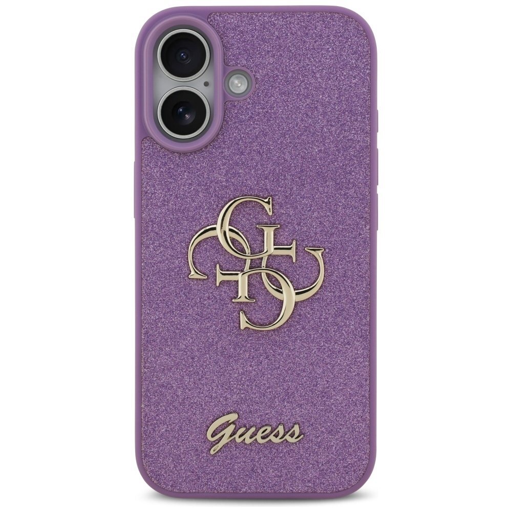 iPhone 17 dėklas Guess Fixed Glitter Big 4G – violetinis 2