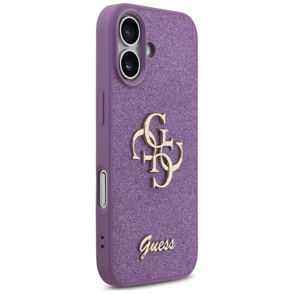 iPhone 17 dėklas Guess Fixed Glitter Big 4G – violetinis 3