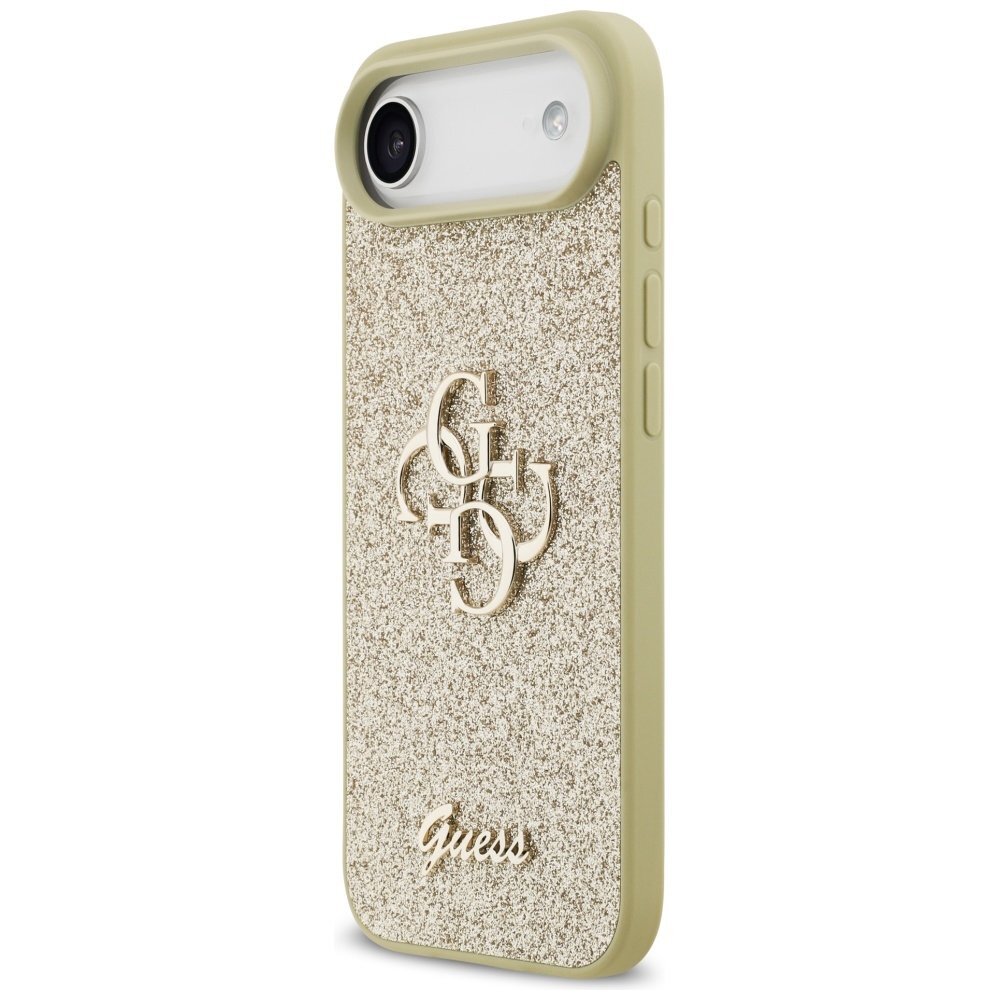 iPhone Air Guess Fixed Glitter Big 4G dėklas – auksinis 1 iPhone Air Guess Fixed Glitter Big 4G dėklas – auksinis 1