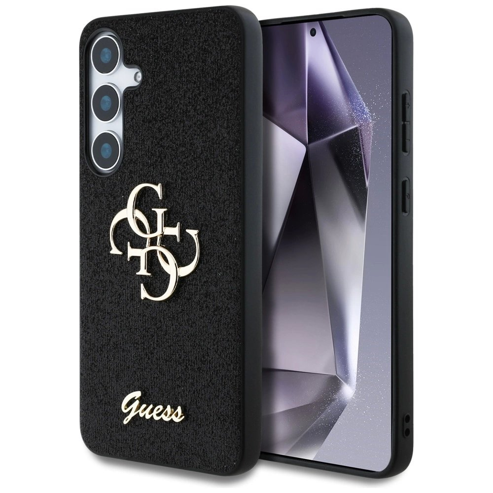 Guess Fixed Glitter Big 4G Metal Logo Dėklas Samsung Galaxy S25 Plus Juodas Guess Fixed Glitter Big 4G Metal Logo Dėklas Samsung Galaxy S25 Plus Juodas
