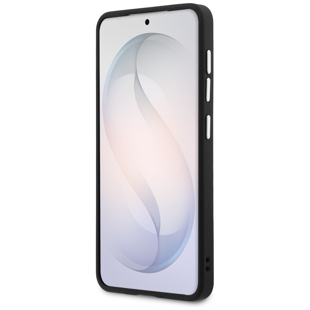 Samsung Galaxy S26+ Guess Fixed Glitter Triangle MagSafe dėklas – sidabrinis 4