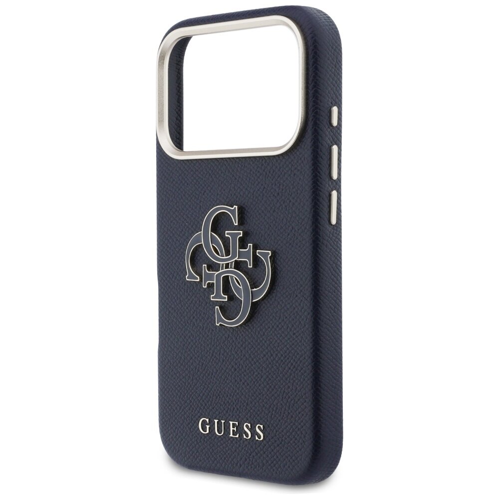 iPhone 17 Pro Guess FW Resin Logo dėklas – mėlynas 5 iPhone 17 Pro Guess FW Resin Logo dėklas – mėlynas 5