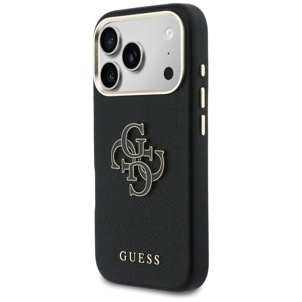 iPhone 17 Pro Max Guess FW Resin Logo dėklas – juodas 1
