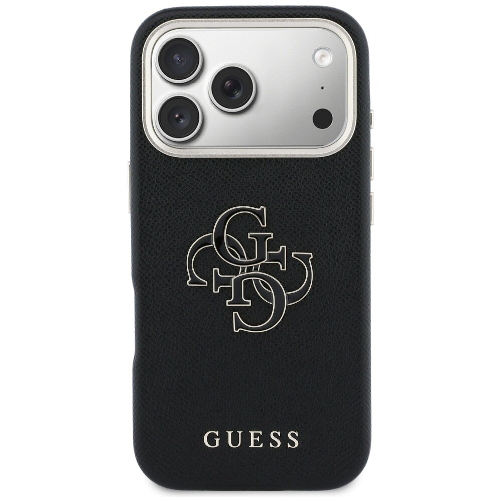iPhone 17 Pro Max Guess FW Resin Logo dėklas – juodas 2