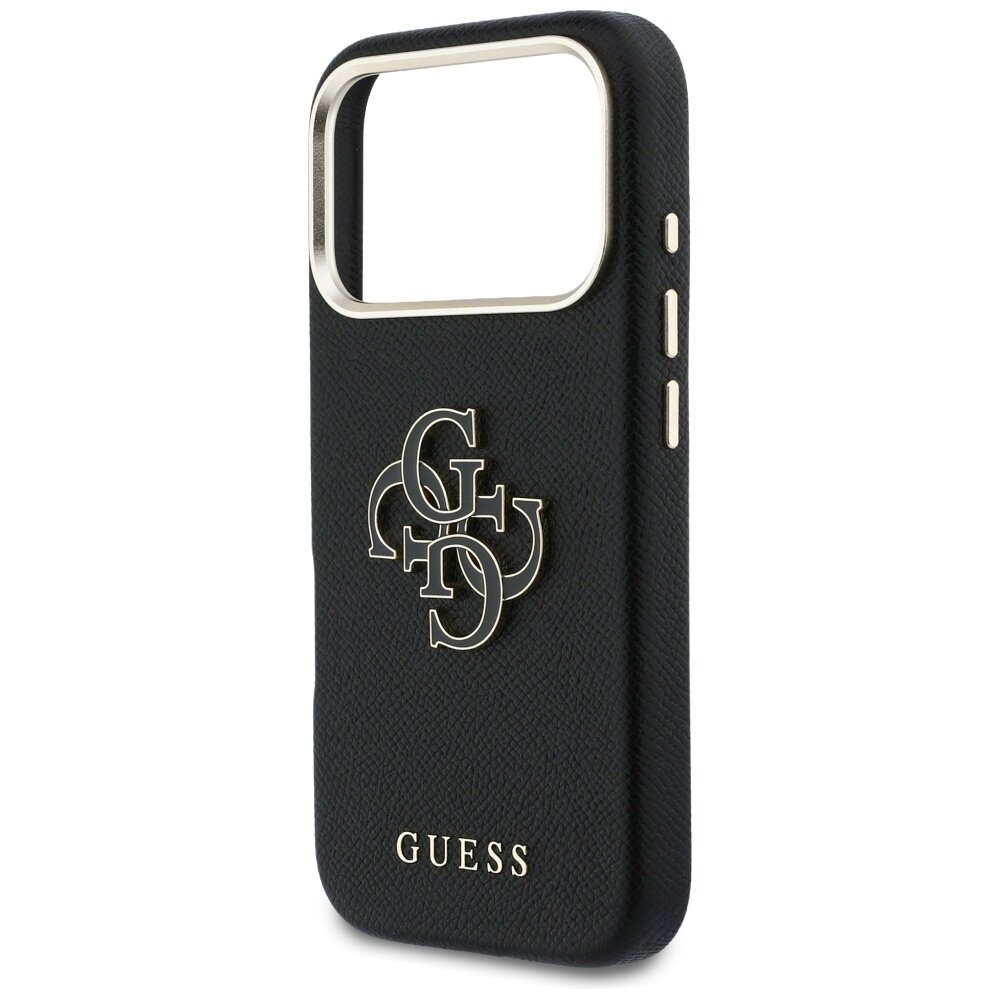 iPhone 17 Pro Max Guess FW Resin Logo dėklas – juodas 5