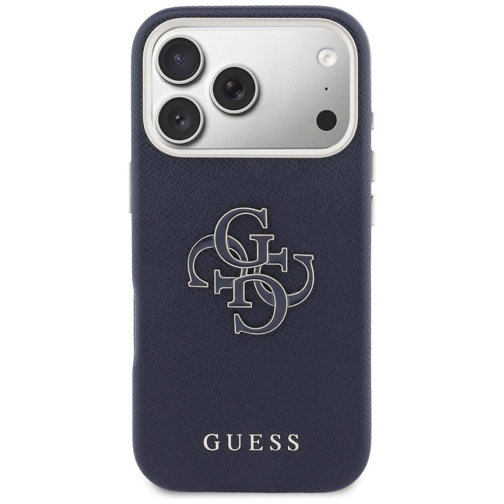 iPhone 17 Pro Max Guess FW Resin Logo dėklas – mėlynas 2