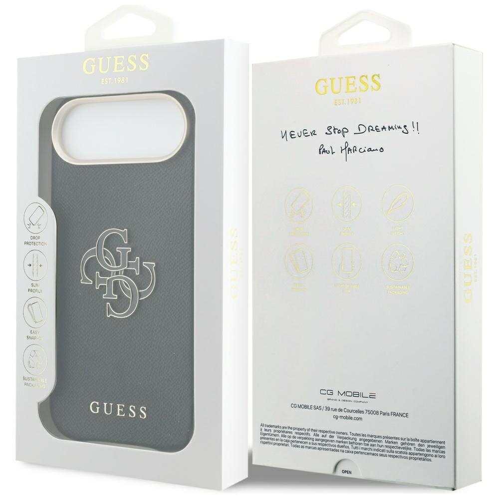 iPhone Air Guess FW Resin Logo dėklas – juodas 7 iPhone Air Guess FW Resin Logo dėklas – juodas 7