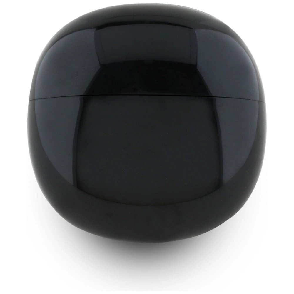 Belaidės ausinės Guess Glossy Effect Egg Shape Printed Classic Logo TWS – juodos 3