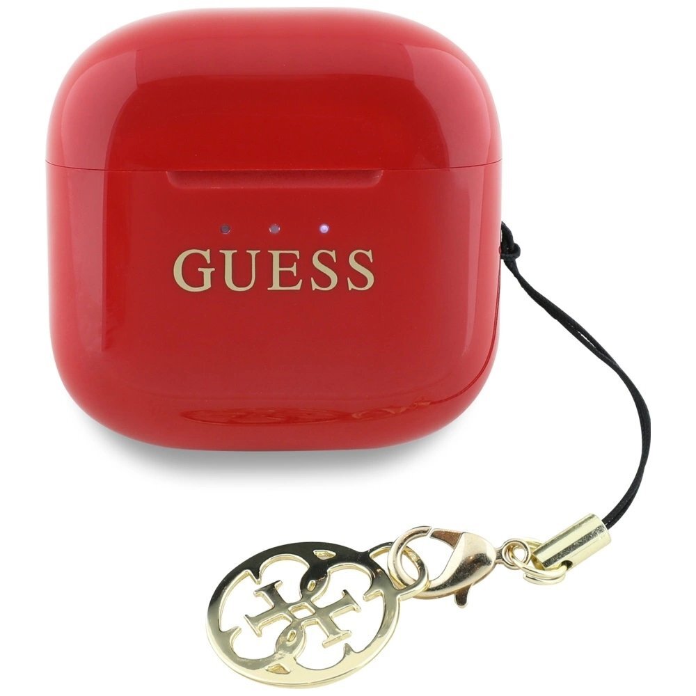 Belaidės ausinės Guess Glossy Effect Printed Classic Logo & Charm TWS – raudonos 2 Belaidės ausinės Guess Glossy Effect Printed Classic Logo & Charm TWS – raudonos 2