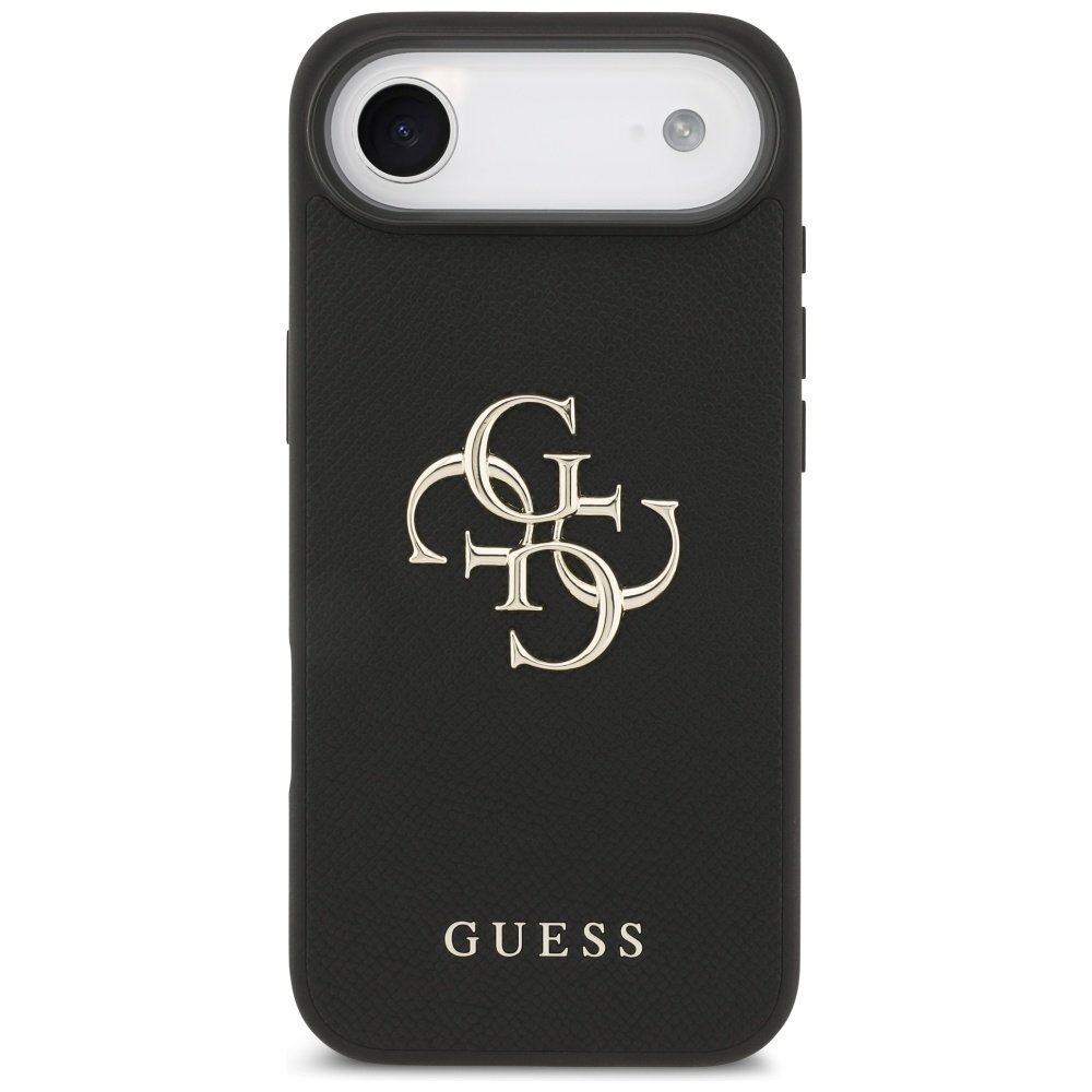 iPhone Air Guess Grained Big 4G & Classic Logo dėklas – juodas 2