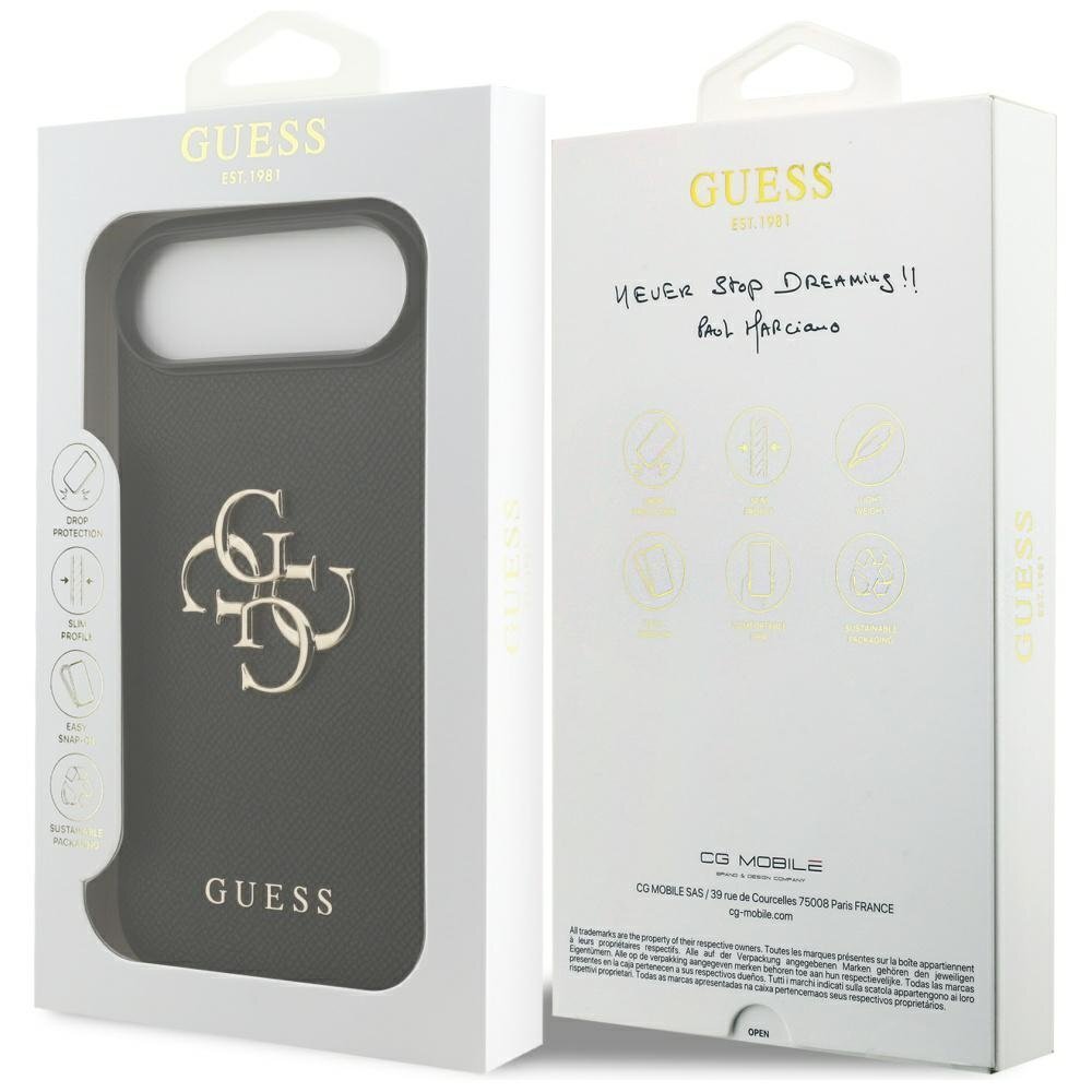 iPhone Air Guess Grained Big 4G & Classic Logo dėklas – juodas 7 iPhone Air Guess Grained Big 4G & Classic Logo dėklas – juodas 7