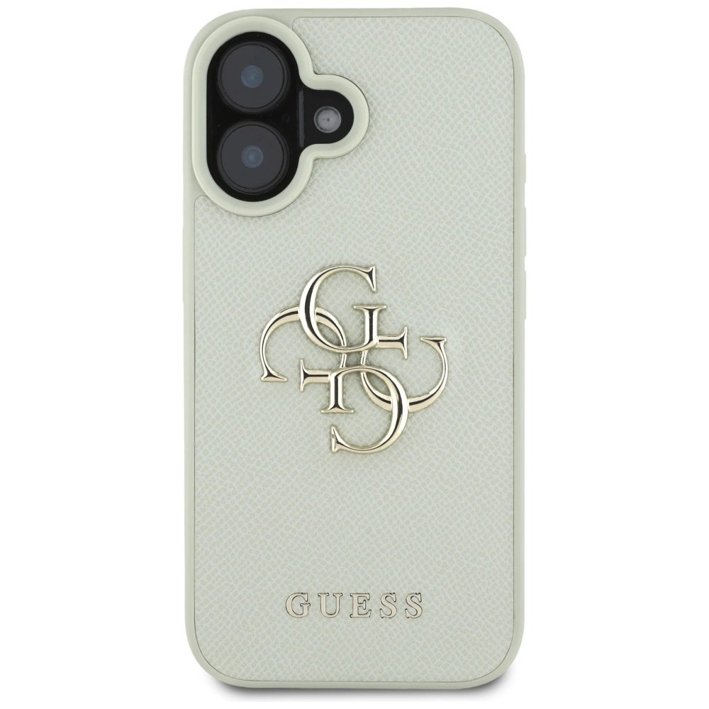 Guess Grained Big 4G Logo Small Classic Logo Dėklas skirtas iPhone 16 - Žalias 2