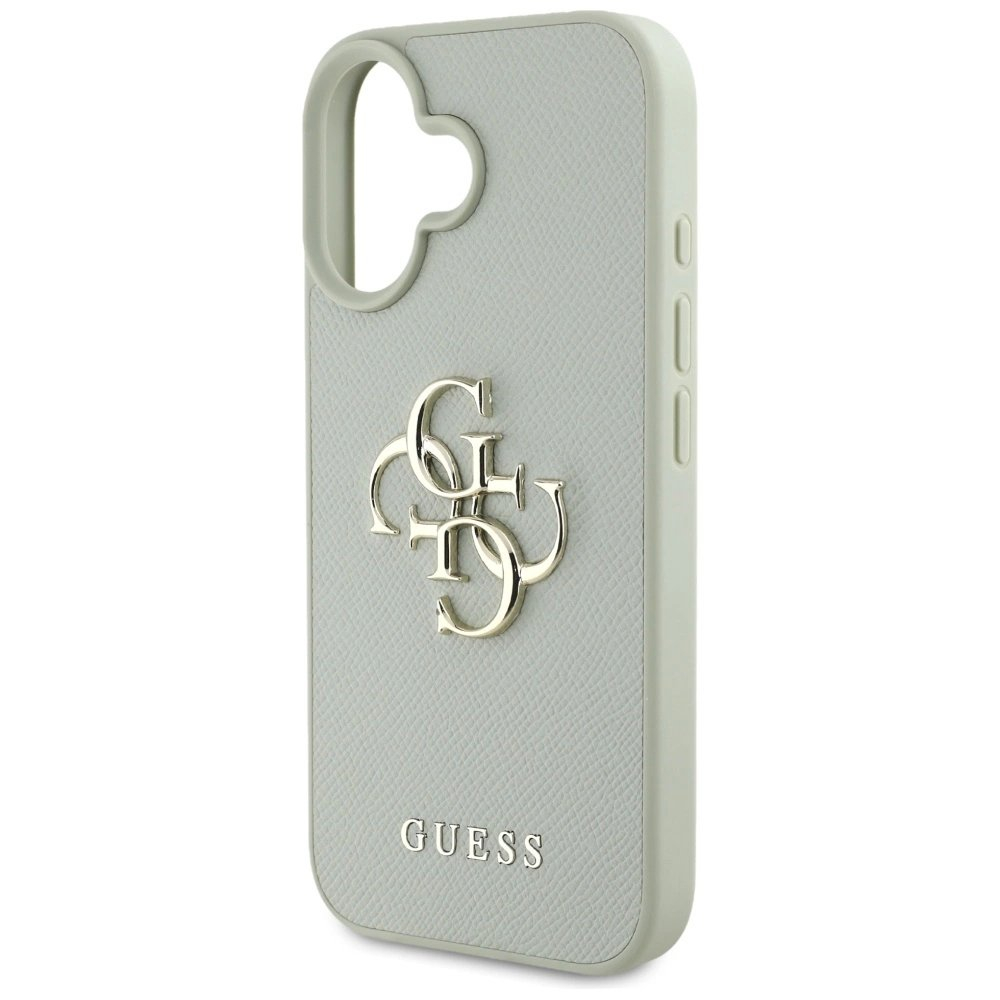 Guess Grained Big 4G Logo Small Classic Logo Dėklas skirtas iPhone 16 - Žalias 5 Guess Grained Big 4G Logo Small Classic Logo Dėklas skirtas iPhone 16 - Žalias 5