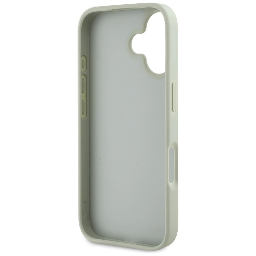 Guess Grained Big 4G Logo Small Classic Logo Dėklas skirtas iPhone 16 - Žalias 6